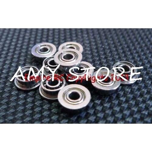 10 PCS) MF52ZZ (2x5x2.5 mm) Metal FLANGE Shielded Ball Bearing Bearings 2*5*2.5