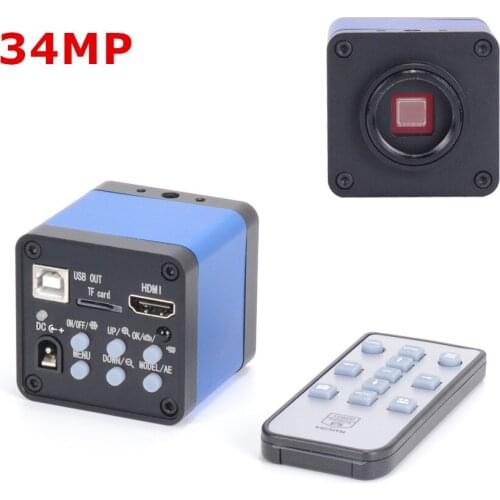 1080P 34MP 60FPS HD Digital Industrial Microscope Camera HDMI 2K C-mouth Video Camera Digital Magnifier For Phone PCB Soldering