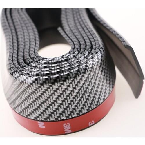 2.5m Car Bumper Lip Protector Car Front Bumper Lip Fiber Rubber Accessories for Kia Rio K2 K3 K5 K4 Cerato,Soul,Forte,Sportage