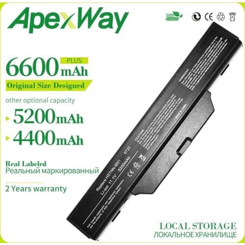 Apexway 6 cells New battery For HP 6720s 6730s 6735s 6820s 6830s 451086-122 451086-362 451086-421 HSTNN-LB51 HSTNN-OBS1