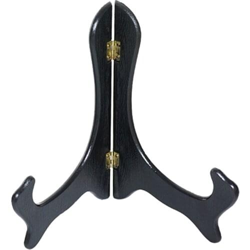 Artliving Black 6 Inch -8Inch Wood-like Easels Plate Stand Holder Display Stands