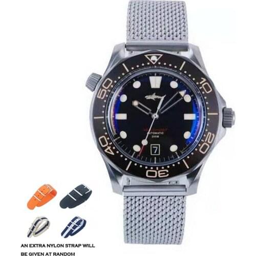 Heimdallr Mens Diver Watches Men Automatic Watch Titanium Mechanical Wristwatch Dive 200M Waterproof Luminous NH35 Ceramic Bezel