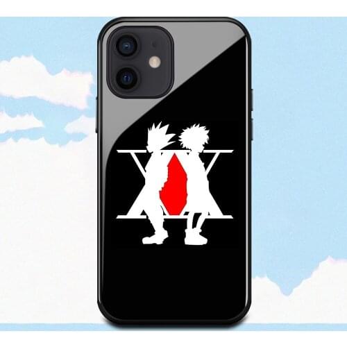 Hunter X Hunter GON FREECSS Anime Case For iPhone11 12Promax 12mini X XS XR 6 6s 7 8 Plus SE2 Killua Zoldyck Tempered Glass Case