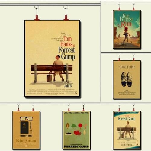 Forrest Gump Tom Hanks Robin Wright Vintage Paper Poster Wall Painting Home Decoration 42X30 CM 30X21 CM