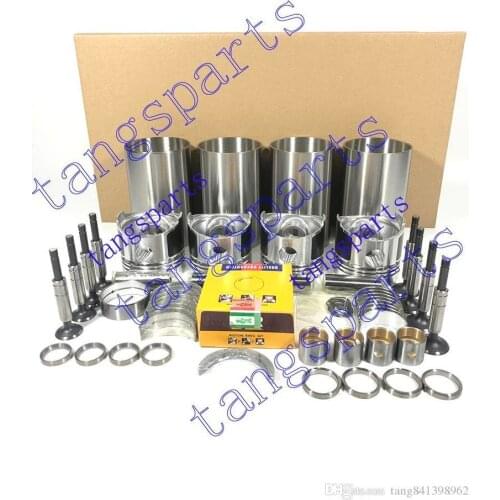 For V1702 engine rebuild kit with valves For KUBOTA engine Fit KH90 Excavator L355DTSS 743 engine rebuild parts kit