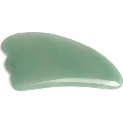 Natural Aventurine Quartz Gua Sha Board Green Jade Stone Body Facial Eye Scraping Plate Acupuncture Massage Relaxation Health