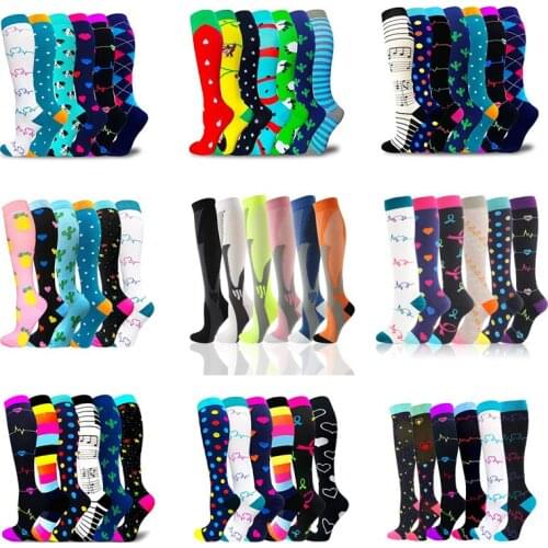 Compression Socks Atheletics Best Graduated For Crossfit Athelete Varicose Veins Men Women Outdoor Sports Nurses Pressure Socks
