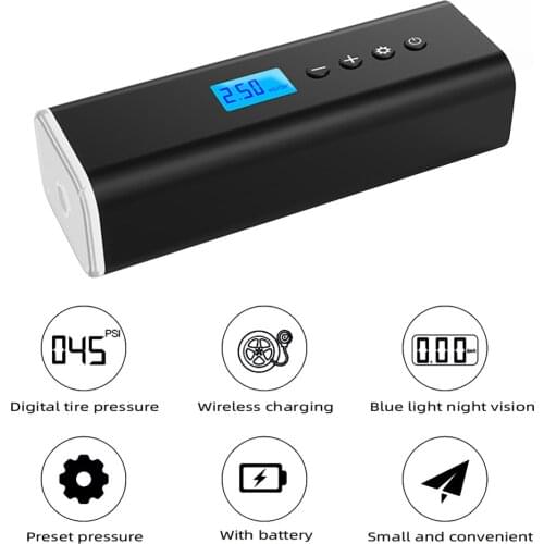 Portable Wireless Tire Inflatable Pump Inflator Air Compressor Pump Car Electrical Air Pump for Car Motorcycle Bicycle Ball