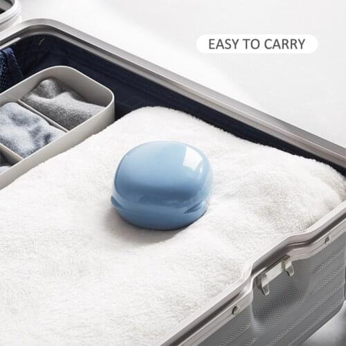 Fun Bear Shaped Portable Plastic Soap Box Waterproof Drain Soap Tray Suitable For Home And Travel Multi-colors Option