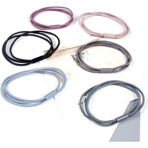 1 Pcs Three Layer High Elastic Ponytail Holder Women Hair Ties Scrunchie Rubber Bands Girl Hair Accessories Hair Ring Rope