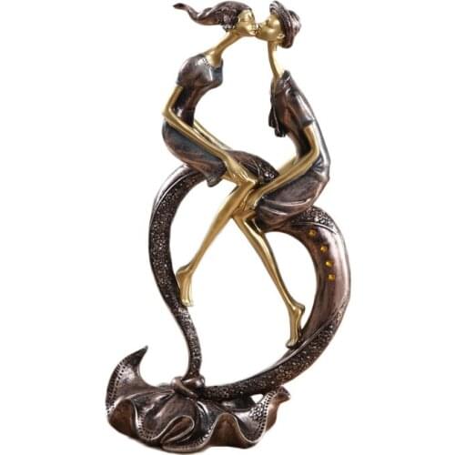 WEDDING GIFTS HOME DECOR LOVE DECORATION CRAFTS RESIN FIGURINES COUPLE ORNAMENTS SOUVENIR GARDEN ACCESSORY ORNAMENT MINIATURE