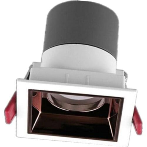 Modern LED Recessed 15W Downlight Frameless Built-in Spot Lamp for Living Room Corridor Bedroom Cutout Size 75mm Dimmable Spot L