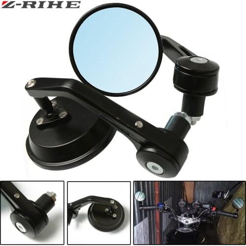 Motorcycle Aluminum 7/8" 22mm Bar End Side Rearview Mirror Universal Motorbike Bike Handlebar Rear View Mirrors