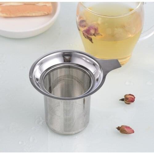 1pcs Tea Infuser Mesh Reusable Tea Strainer Teapot Stainless Steel Loose Tea Leaf Spice Filter Drinkwarer Kitchen Accessories