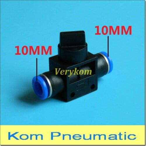 100X Manual Air Speed Control Valve Pneumatic 10MM Tube Pipe Hose Quick Fitting PHV-10 HVFF-10 Compressor Plastic Switch Valves