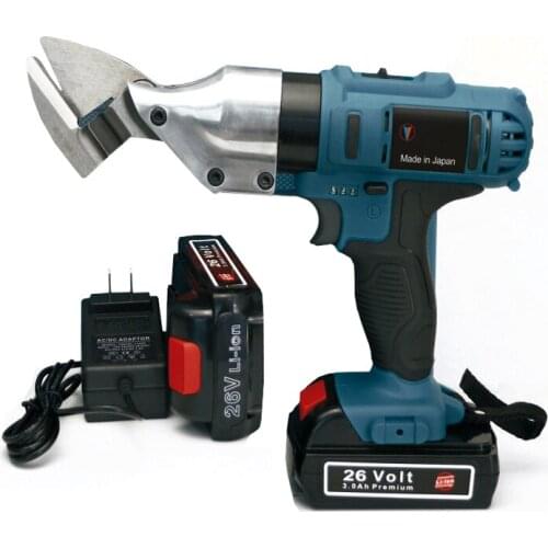 26V Li-ion Cordless Electric Scissor Metal Sheet Shear Cutter Scissors Rechargeable Battery Rotating Head Power Tool
