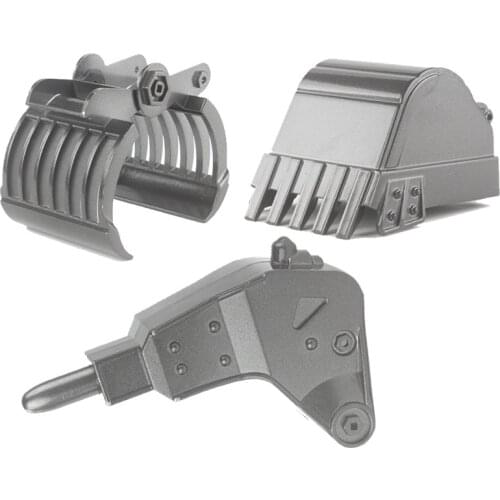 350 550 560 570 RC Excavator Accessories RC Works Car Accessories Wooden Cutters Alloy Bucket handle remote trucks Spare Parts