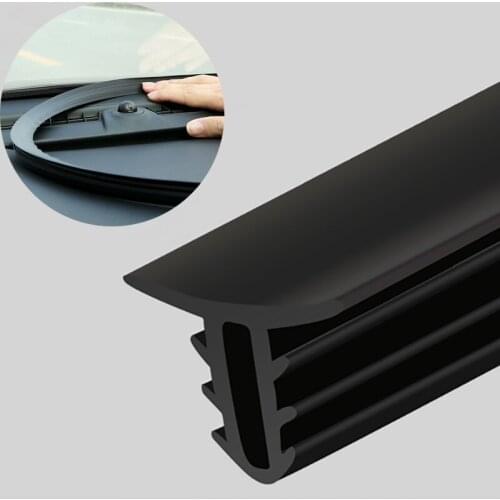 Car Rubber Sound Seal Strip Dashboard Sealing Strip 1.6M U Type Universal for Nissan Teana X-Trail Qashqai Livina Sylphy Tiida S