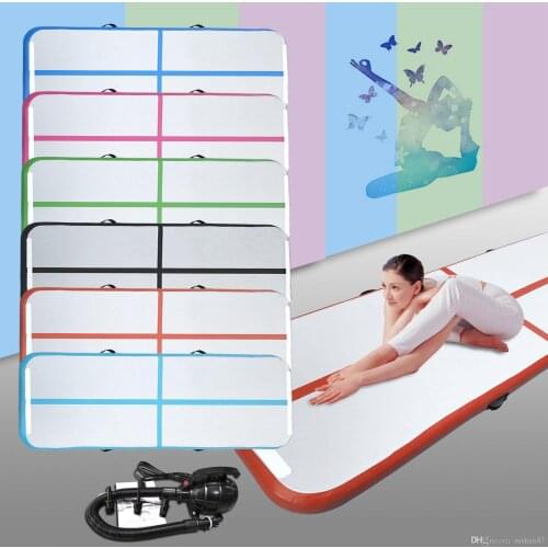 Free Shippng Cheap Price 6*1*0.2m Inflatable Air Track Water Trampoline Airtrack Gymnastics Air Mat For Sale