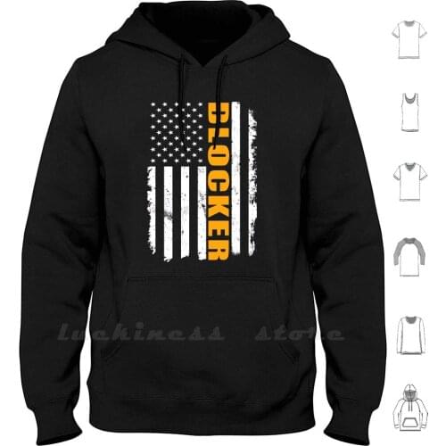 Blocker American Hoodies Long Sleeve Construction Worker Construction Workers Builder Master