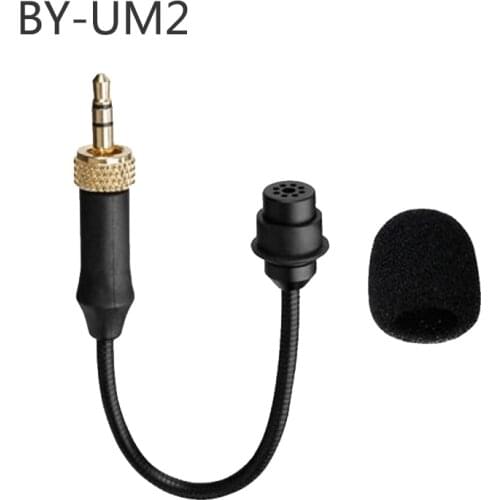 BOYA BY-UM2 Flexible Gooseneck Microphone for BY-WM8 BY-WM4 BY-WM6 BY-WM5 Pro K2 K1 Wireless Mic System Transmitter Accessories