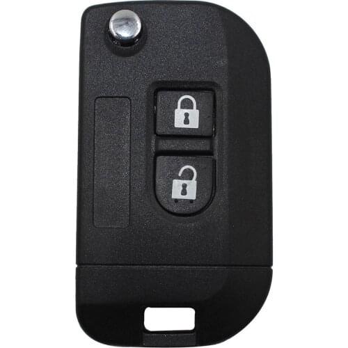 Key Case for Car Practical Replacement 2 Button Flip Folding Remote Key Case Shell for NISSAN