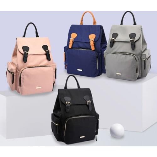 Baby Diaper Backpack Stylish Multi-Function Nappy Bag Large Capacity Travel Backpack Stroller Storage Bags for Baby Care