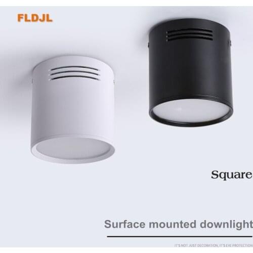 Dimmable LED COB Spotlights Ceiling lamp AC85-265V 7w 9w 12w 15w 18w round Downlights Warm Cold White LED Lamp Indoor Lighting