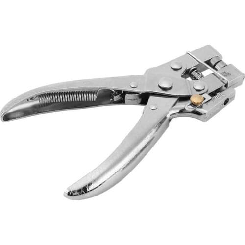 Krimptang Rivet Setter Punch Pliers Belt Holes Eyelet Setting Tool with 100pcs Easy Press Hollow Grommets pliers