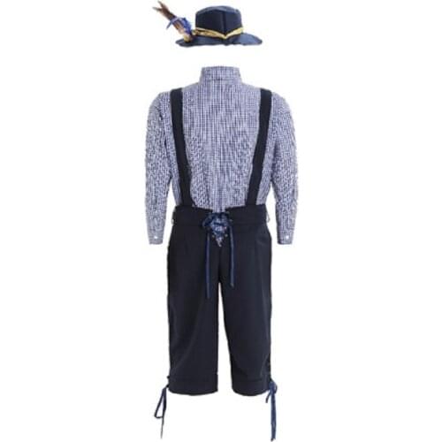 Hot Sell Fashion German Traditional Clothes Oktoberfest Costume Bavarian Beer Festival Cosplay Costumes Halloween for Adult Men