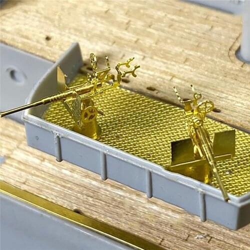 For Missouri Lowa Ship Model Assembly Kits 8pcs/set DIY 1/200 Scale Oerlikon Anti-Aircraft Gun Model