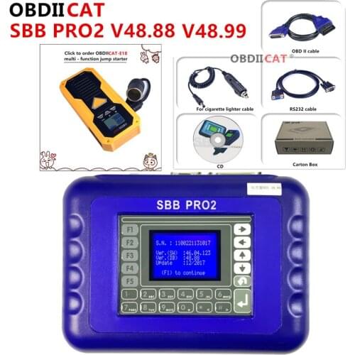 SBB Pro2 V48.99 Key Programmer SBB V48.88 No Tokens SBB PRO 2 48.99 Car key makers Auto Key Transponder Scanner No Tokens Limits