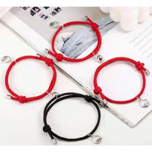 2021 New eachother couple bracelet pair of magnets attract girlfriends hand rope
