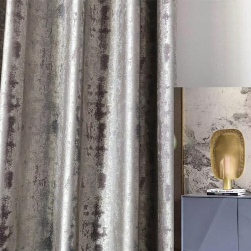 2021 New European Style Modern Minimalist High-precision Jacquard Villa Floor Curtains Curtains for Living Dining Room Bedroom
