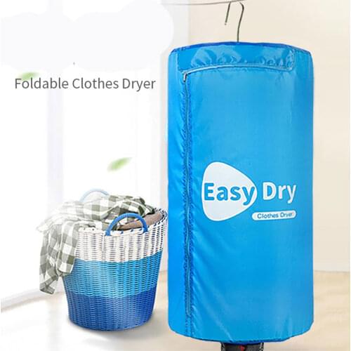 Foldable Colthes Dryer Household Travel Use Hanging 500W High Power Cloth Drying Machine Timing Function Waterproof Fast Drying