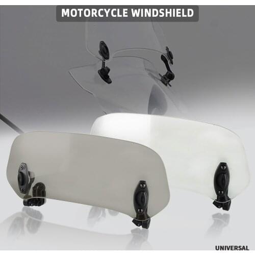 Adjustable Wind Screen Motorcycle Risen Windshield Spoiler Air Deflector for Honda KAWASAKI YAMAHA HONDA SUZUKI DUCATI Aprilia