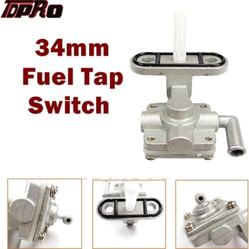 TDPRO Universal 34mm Motorcycle Petrol Fuel Tap Petcock ON/OFF Switch For Kawasaki Yamaha Honda Suzuki Scooter ATV Quad Pit Bike