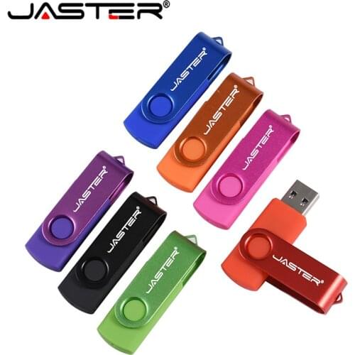 JASTER USB Flash Customize LOGO Pendrives 4GB 16GB 32GB 64GB USB 2.0 for Wedding Gifts Pen Drive Clef USB (Over 10pcs Free LOGO)