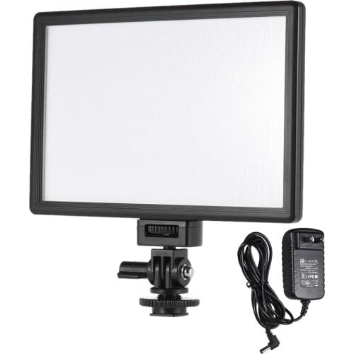 Viltrox L116T Professional Ultra-thin Bi-color LED Video Light Photography Fill Light w/Power Adapter for Camera Camcorder