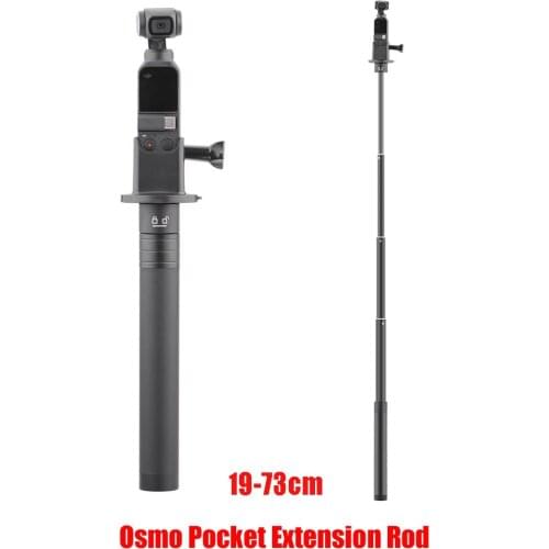 73CM Retractable Extension Rod for DJI Osmo Pocket Base Adapter Extension Rod 1/4-inch interface Handheld Gimbal Accessories