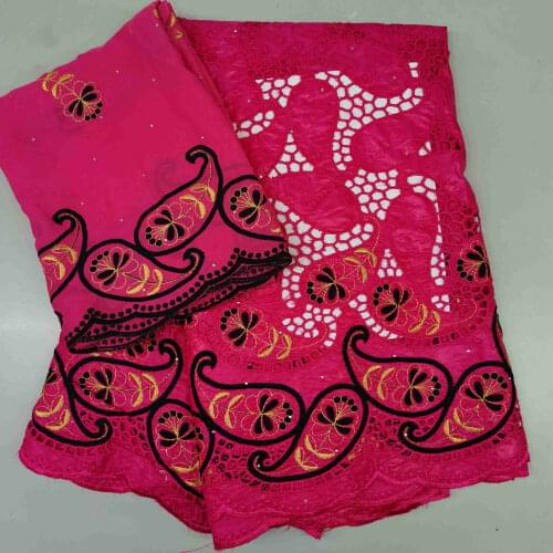 Embroidery cotton dry lace fabric hot sale african bazin riche brode lace nigerian basin riche brode guinea brocade fabric 7Y HL