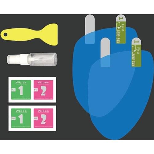 1Set Car Rear Mirror Protective Film Anti Fog Window Clear Rainproof Rear View Mirror Protective Soft Film for Tesla Model 3