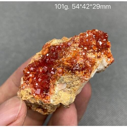 100% Natural Vanadinite mineral specimen quartz crystal specimen Collection Stones and crystals