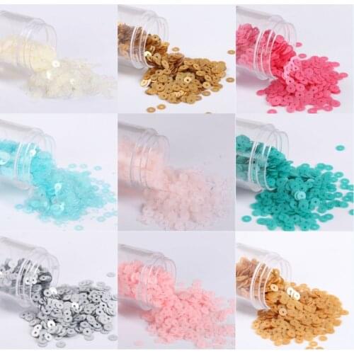 1000Pcs/Lot Matte Sequin 5mm Round Frosted Sequins Paillettes For Wedding Decoration Craft, Women Garments Sewing Accessories