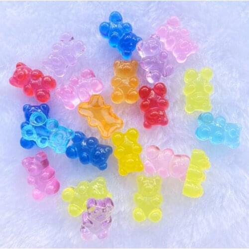 20Pcs Resin Lovely Mixed soft bear Flatback Cabochon Scrapbook Kawaii DIY Embellishments Accessories D78