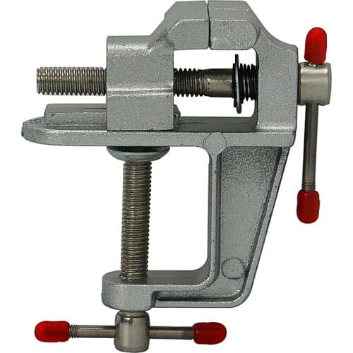 Aluminum Miniature Small Jewelers Hobby Clamp On Table Bench Vise Mini Tool Vice for cnc milling engraver machine