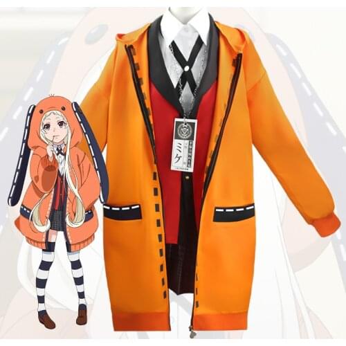 Anime Kakegurui Clothing Yomoduki Runa Cosplay Costume Japanese School Girls Uniform