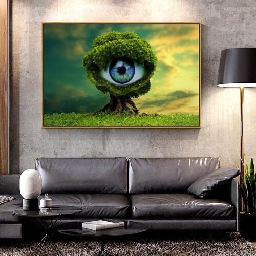 Artcozy Can We Protect Our Environment Oil Canvas Painting for Home Decoration Wall Art Canvas Printings Spray Painting Plant
