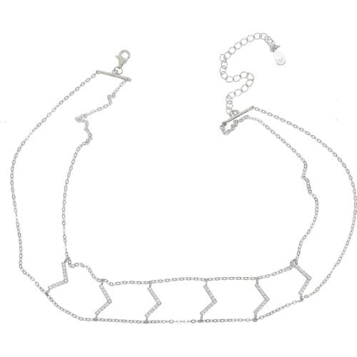 ATJMLADY Silver Chokers