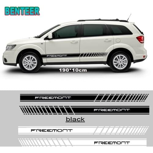 2pcs car side sticker for fiat freemont